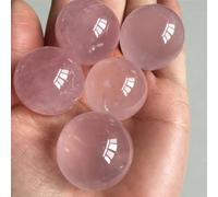 IDGTTLDF Decorative Ornaments Rose Magic Quartz Crystal Ball Decoration (Size : 2.9-3.2cm)