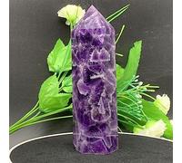 IDGTTLDF Dream Amethyst Obelisk Quartz Crystal Column Ornaments (Size : 2pcs)