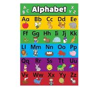 IDGTTLDF Electronic Alphabet Wall Chart - Interactive Talking for Learning ABC, 123s, Songs & Word Association Framed,16x24inch(40x60cm)