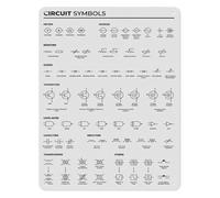 IDGTTLDF Electronics Symbols Aluminum Sign Engineering Reference Metal Wall-Art for Tech Office Maker Space Decor 8 X 12 inch
