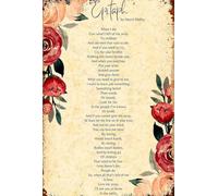 IDGTTLDF Handwritten Poetry Art Print - Epitaph-Inspired Verse in Calligraphy, Sentimental Wall Decor for Living Room, Entryway, Cozy Bedroom, Heartfelt Home Gift Unframed,12x18inch(30x45cm)