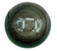 IDGTTLDF Home Decoration Fengshui Ornaments Crystal Ball Black Obsidian with Stand Divination Lucky Transmission Office,obsidian-8cm