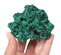 IDGTTLDF Irregular Malachite Crystal Raw Stone, Rough Collection, Shape for, and Home Decor,60~90g