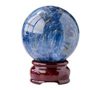 IDGTTLDF Kyanite Crystal Ball Blue Sphere Gemstone Polishing Divination Balls for Home Decor, Magic,4-4.5cm