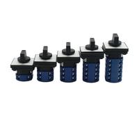 IDGTTLDF LW28 125A 1/2/3/4/5/6/7 Phase 4/8/12/16/20/24 Screw Terminal 3 Position Changeover cam Switch Silver (Man-Off-Auto,1P 4 terminals)