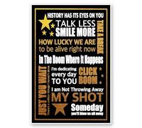 IDGTTLDF Motivational Song Lyric Poster - Broadway Style Canvas Art Print for Theater Lovers, Home & Office Decor Unframed,08x12inch(20x30cm)