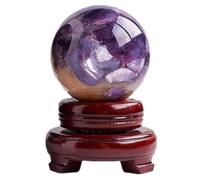 IDGTTLDF Purple Crystal Ball Lepidolite Mica Quartz Stone Sphere Home Office Table Bedroom Ornament Christmas Birthday Gifts,60mm