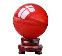 IDGTTLDF Red Crystal Sphere Ball Gemstones Stones Crystals Home Decoration Crafts,Red-12cm