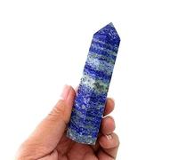 IDGTTLDF Stone Lapis Lazuli Point Hexagonal Column Crystal Quartz Tower Prisms Obelisk Wand Gift Home Decor 1PC Ornaments (Size : 5-6cm)
