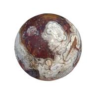 IDGTTLDF Stone Mexican Agate Ore Ball Quartz Crystal Home Office Decoration Gift(Size:9-9.5cm)