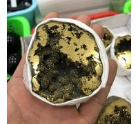 IDGTTLDF Stone Yellow Metal Angel Halo Earth Crystal Titanium Bismuth Silicon Iris Cluster Cures (2pcs)