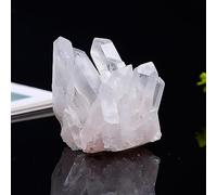 IDGTTLDF White Crystal Cluster Quartz Health Stone Raw Point Home Decor Crystals Ornaments (Size : 120-150g)