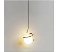 IDHBGJD Boule de Verre Globe Suspension Moderne Industriel LED Plafond Suspendu Montage luminaire Compatible avec îlot de Cuisine Salon Salle à Manger Lustre Hall d'entrée