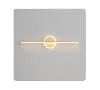 IDHBGJD Luminaire de vanité Moderne sur Miroir Grain de Bois LED Applique Murale Barre Salle de Bain lumière Ferme Photo lumière Lampe Murale de Chevet pour Armoire de Toilette