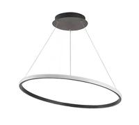 IDHBGJD Lustre annulaire Moderne, plafonnier rétro, lustres LED Modernes dorés et Noirs, Tailles (40 cm, 60 cm et 80 cm), Suspendus pour Couloir, Chambre à Coucher et Salon