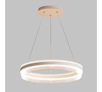 IDHBGJD Lustre Moderne à 1 Anneau, plafonnier Suspendu à intensité Variable, 55cm/19.7, 50 pièces, 2W, lumières LED pour Foyer