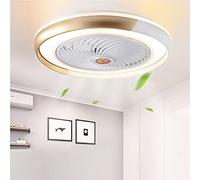 IDHBGJD Ventilateur de Plafond avec éclairage LED et Ventilateur télécommandé Plafonnier Contemporain Ventilateur Invisible Plafonnier Éclairage Chambre d'enfant Chambre d'enfant Lustre Can Timing
