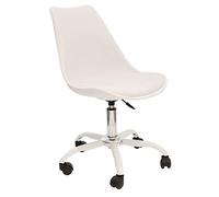 iDiffusion Chaise de Bureau à roulettes Design Kiruna - Blanc