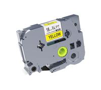 Idik 1pk Noir sur jaune à la résistance laminé étiquette ruban Compatible pour BROTHER P-Touch Tze-s641 TZ S641 TZe S641 (18 mm X 8 m)