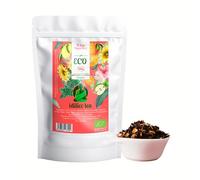 IDILICC TEA Infusion de Rooibos 100% Ecologique 150 Gr. Thé Rouge Naturel d'Afrique du Sud avec du Fenouil et du Tilleul. Rooibos Relaxant. Réduit l'Acidité de l'Estomac. Infusions en Vrac