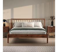 IDIMEX Apoana Tête de lit à lattes en bois pour lit double 140 x 190 cm Marron
