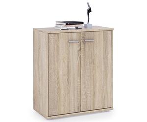 IDIMEX Buffet Salle à Manger FIRMIN L 60 cm Coloris chêne Sonoma avec 2 Portes bahut Bas Meuble de Rangement Style Moderne Commode vaisselier 60 x 70 x 30 cm