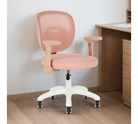 IDIMEX Chaise de Bureau Enfant Amelia Rose Réglable en Hauteur avec Accoudoirs, Assise Rembourrée Confortable, Dossier en Tissu Respirant