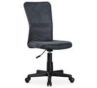 IDIMEX Chaise de Bureau TODI Gris Assise pivotante et réglable en Hauteur 99 cm, roulettes adaptées à la Moquette Dossier en Tissu Mesh Respirant, Fauteuil de Bureau Adulte pour Travail ou Gaming