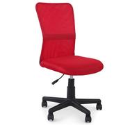 Chaise de Bureau TODI Rouge Assise pivotante et réglable en Hauteur 99 cm, roulettes adaptées à la Moquette Dossier en Tissu Mesh Respirant, Fauteuil de Bureau Adulte pour Travail ou Gaming