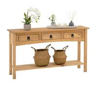 IDIMEX Console Meuble Salsa Table d'appoint en Bois, Meuble de Rangement Entrée ou Salon, avec 3 tiroirs, en pin Massif
