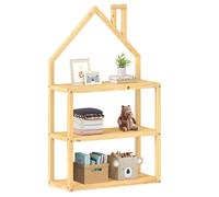 IDIMEX Étagère Enfant LENISE en pin Massif, Meuble Rangement Chambre Enfant en Forme de Maison en Bois Coloris Naturel