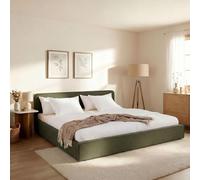 IDIMEX Lit 180x200 LATINI avec sommier, rembourré - Vert