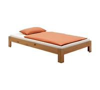 IDIMEX Lit futon Thomas Couchage Simple 100 x 200 cm 1 Place / 1 Personne, en pin Massif lasuré Couleur Campagne