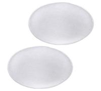 IDIMEX Lot de 2 Coussins d'assise JONITA pour chaises ou fauteuils de Salle à Manger ou Bureau, galettes de Chaise rembourrées Rondes en Feutre Blanc