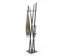 IDIMEX Porte-Manteaux Vitus Portant à vêtements Design Contemporain Structure en métal laqué Noir