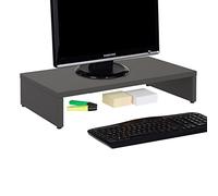 IDIMEX Support d'écran d'ordinateur Monitor, réhausseur pour Moniteur avec Tablette de séparation Dimensions 50 x 10 x 27 cm, en mélaminé Gris Mat