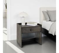 IDIMEX Table de Chevet TURU, 1 Tiroir en Bois Massif Brun, Design Élégant, Petite Table de Nuit en Hauteur pour Rangement Pratique