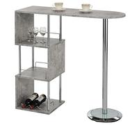 Table haute de bar VIGANDO, décor béton