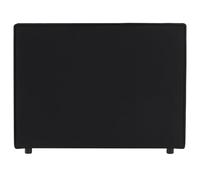 IDIMEX Tête de lit Anisa 90 rembourrée, en Tissu Polyester pour lit 90 cm, sur Pieds en Plastique, Noir