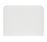 IDIMEX Tête de lit Ariela 90, Rembourrée, Fixation Murale, Design Arrondi Moderne, pour lit 90 cm ou Moins, Blanc