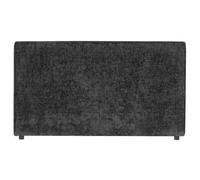 IDIMEX Tête de lit LORETTE 120 rembourrée, en Tissu Polyester pour lit 120 cm, sur Pieds en Plastique, Noir