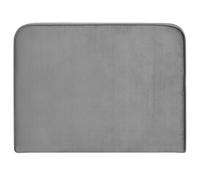 IDIMEX Tête de lit Lunar 90, en Tissu rembourré, Fixation Murale Design Arrondi Moderne, pour lit 90 cm ou Moins, Gris