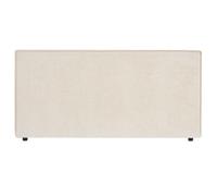 IDIMEX Tête de lit MIRENN 140 rembourrée, en Tissu Polyester pour lit 140 cm, sur Pieds en Plastique, Blanc