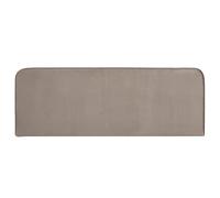 IDIMEX Tête de lit NOVARE 160, en Tissu rembourré, Fixation Murale Design Arrondi Moderne, pour lit 160 cm ou Moins, Grège