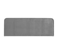 IDIMEX Tête de lit NOVARE 160, en Tissu rembourré, Fixation Murale Design Arrondi Moderne, pour lit 160 cm ou Moins, Gris