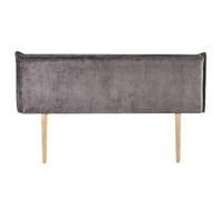 Tête de lit OVIO 160 sur pieds, en tissu - Gris