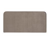 IDIMEX Tête de lit PILOV 140, en Tissu rembourré, Fixation Murale Design Arrondi Moderne, pour lit 140 cm ou Moins, Grège