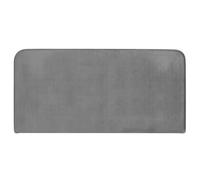 IDIMEX Tête de lit PILOV 140, en Tissu rembourré, Fixation Murale Design Arrondi Moderne, pour lit 140 cm ou Moins, Gris