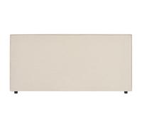 IDIMEX Tête de lit SERAFI 140 rembourrée, en Tissu Polyester pour lit 140 cm, sur Pieds en Plastique, Écru