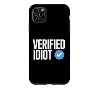 Idiot Funny Social Media Checkmark Sarcastique Coque pour iPhone 11 Pro Max